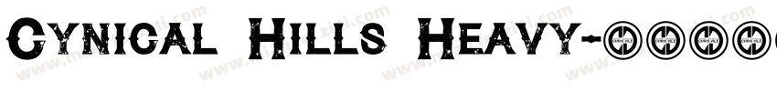Cynical Hills Heavy字体转换